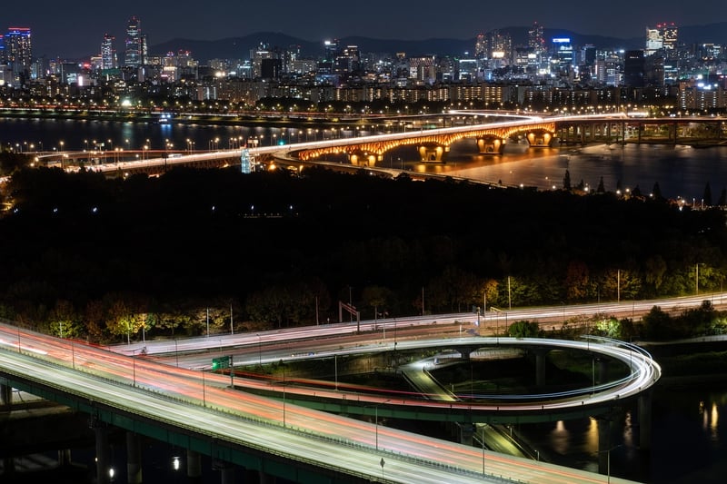Cityscape at night